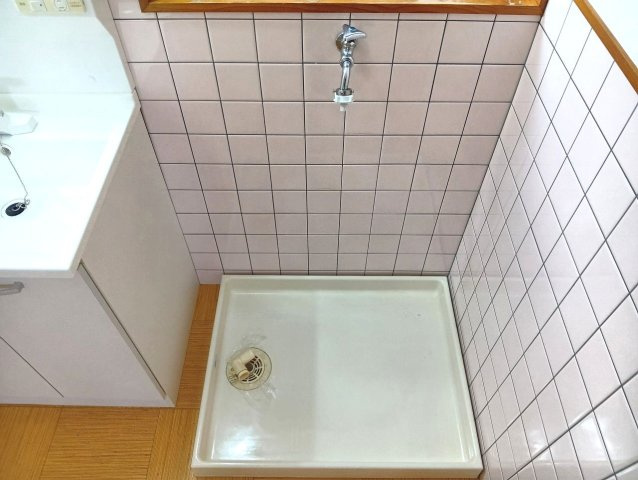 武田マンション棟割の洗面所|コンパクトで使いやすい洗面所