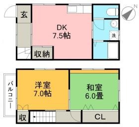 武田マンション棟割の間取り|間取り図