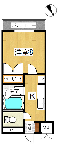 ピアコートの間取り|反転あり