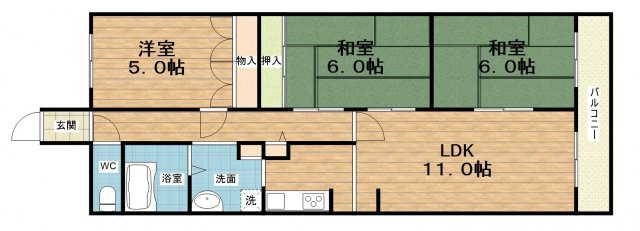 【間取り】 | 緑橋レックスマンション