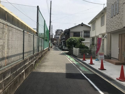 【前面道路含む現地写真】 | 学文殿町1丁目新築