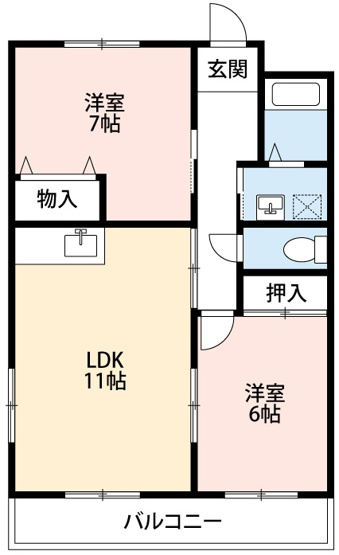 【間取り】 | サンシャイン美合Ⅲ