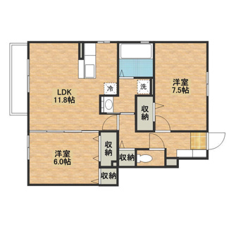 【間取り】 | ハーベストコート　Ｂ