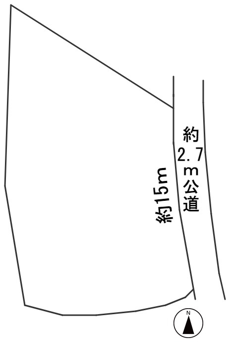 ５９０４３　岐阜市長森岩戸土地の区画図