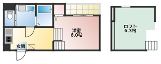 【間取り】 | ラ・ネージュ筒井 | 略図の為、現状優先