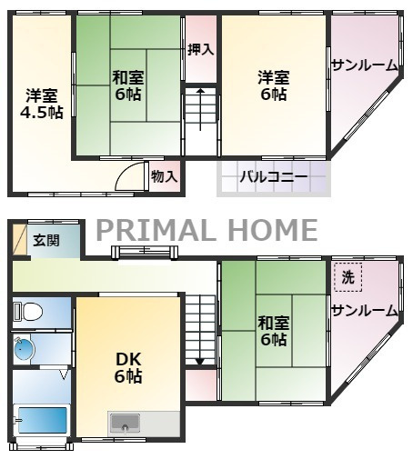 【間取り】 | 入江１丁目戸建て
