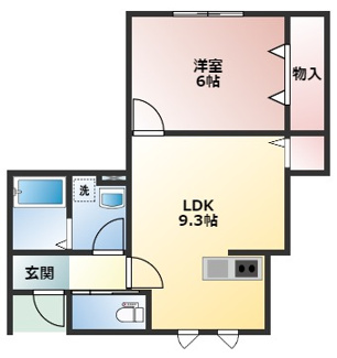 【間取り】 | URBAN CUBIC 扇ノ間Ⅱ