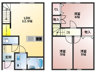 【間取り】 | URBAN CUBIC 泉町Ⅱ