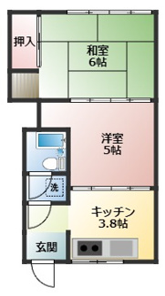 【間取り】 | コーポ南
