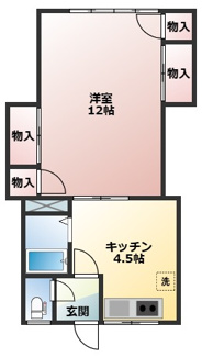 【間取り】 | コーポ片山