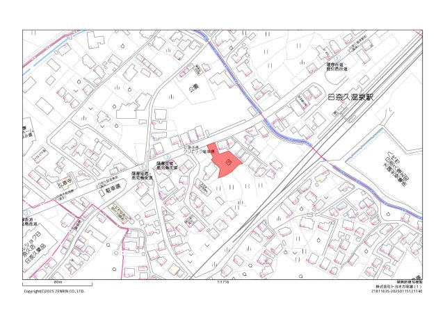 日奈久塩南町土地の地図