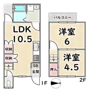 【間取り】 | 京都市下京区七条　中古テラスハウス