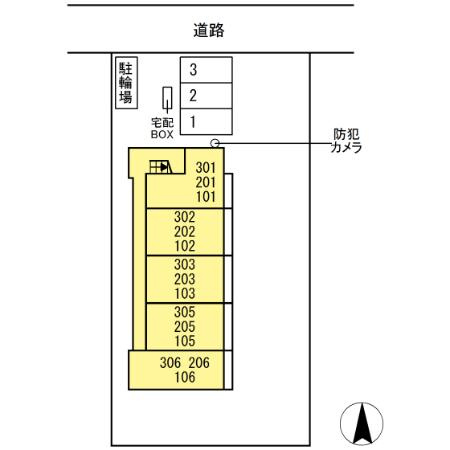 トカティの区画図