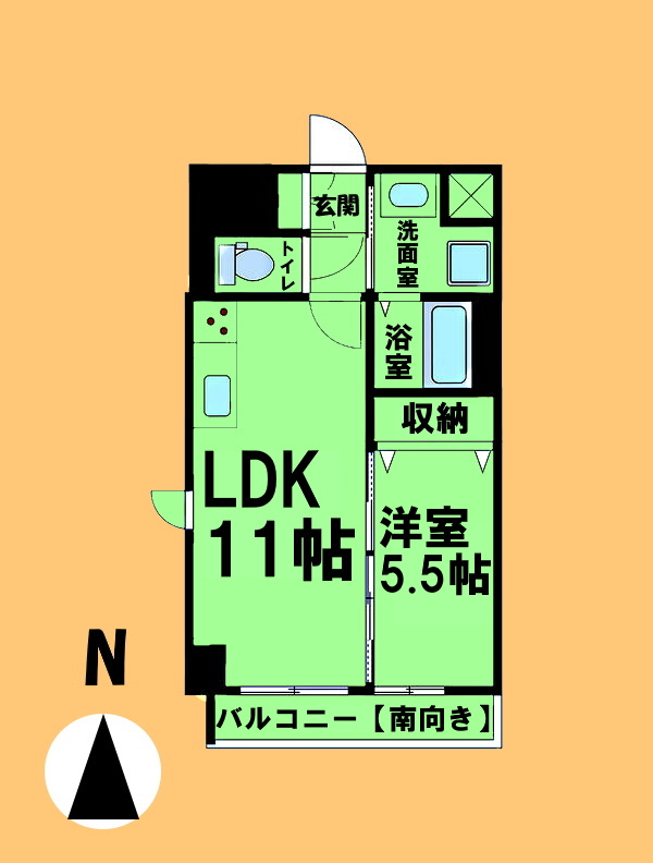 パークレジデンス名駅北の間取り|間取り反転タイプ