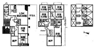 【地図】 | 三階建ての間取り