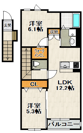 フォレスト宝塚Ⅰの間取り
