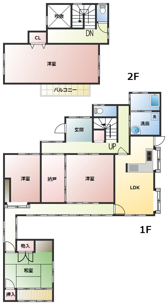 生目台東　中古戸建の間取り