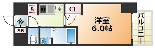 エステムコート神戸湊町の間取り