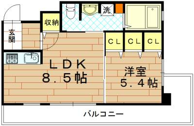 アテナリー右京の間取り
