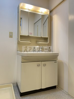 プロスベール高安の独立洗面台