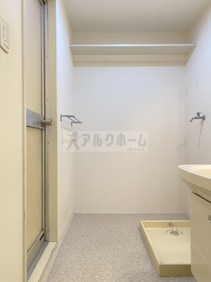 プロスベール高安の洗面所