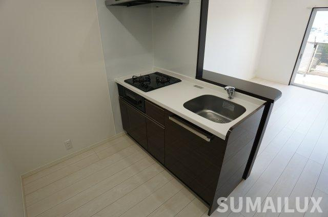 熊本市中央区坪井４丁目の賃貸マンションのキッチン