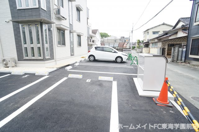 熊本市中央区国府１丁目のアパートの駐車場