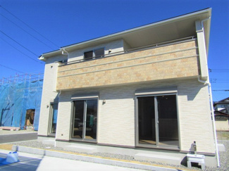 【外観】 | 【新築戸建】甲府市富竹4丁目・全1棟
土地面積：58.52坪　建物面積：33.37坪