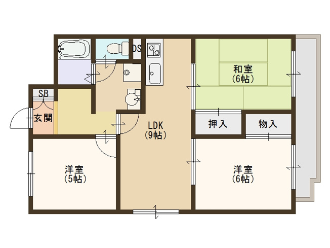 【間取り】 | 南海住之江ユーリプラザ
