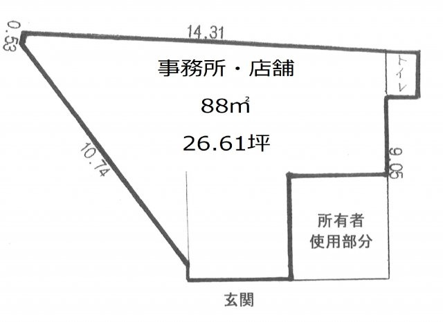 【間取り】 | 中崎2丁目店舗・事務所
