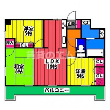 【間取り】 | グランドアビタシオン平尾 | グランドアビタシオン平尾の間取り