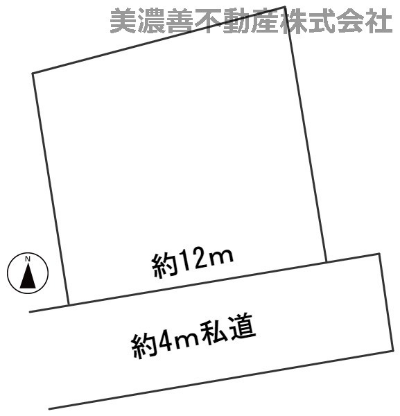 ５９０３７　岐阜市中土地の区画図