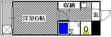 【間取り】 | グローバルエイシン | きれいな1Kタイプです