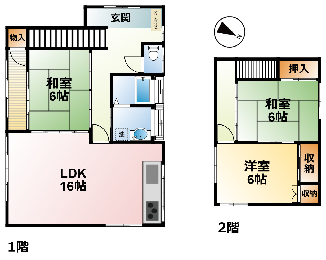 谷本貸家の間取り