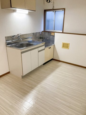 【キッチン】 | 福澤ハイツ | 2口ガスコンロ設置可能