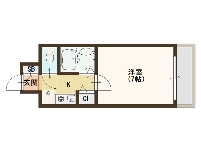【間取り】 | Ｓエーデルメタレ
