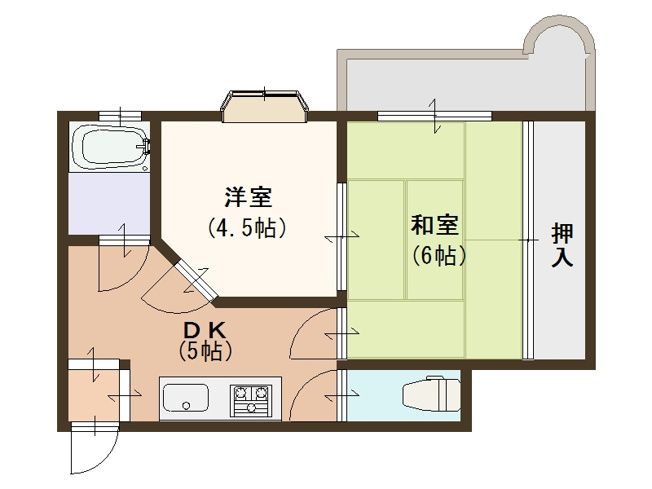 【間取り】 | キャピタル住之江公園