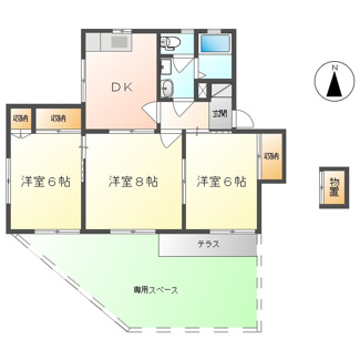 【間取り】 | セゾンピュア八島　Ａ