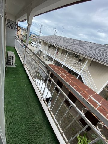 富塚アパートのバルコニー