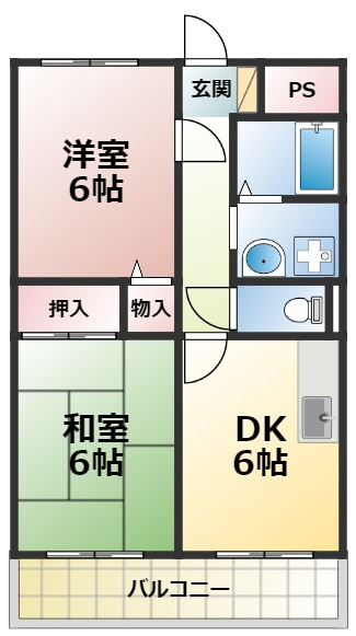 ライフステージ緑橋の間取り