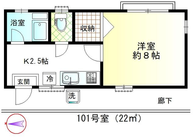 間取り：１Ｋ