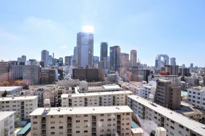 【展望】 | 中津リバーサイドコーポＤ棟 | LDKからは梅田方面が一望できます♪