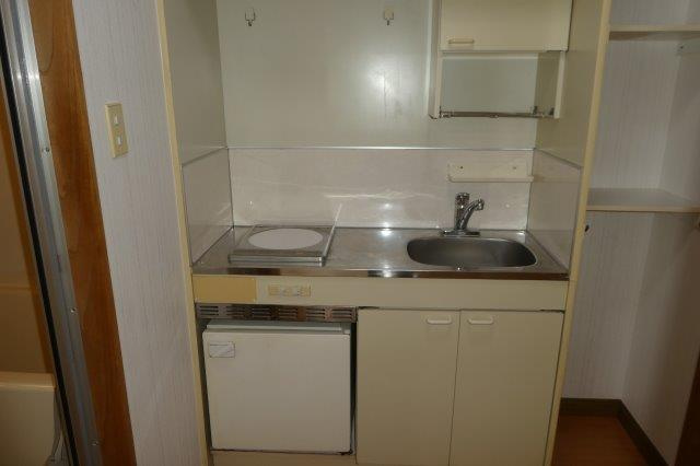 ミヨシコーポ早島のキッチン|１口IHコンロ付