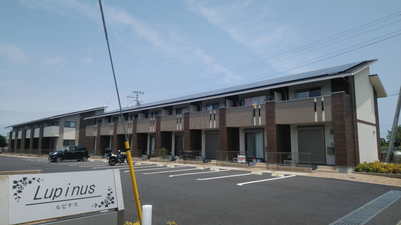 神栖市知手のアパートの外観