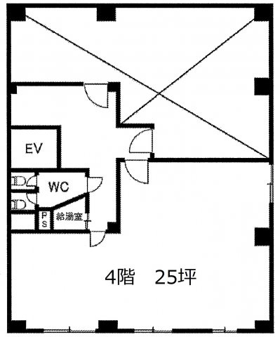豊島区南池袋１丁目の事務所の間取り