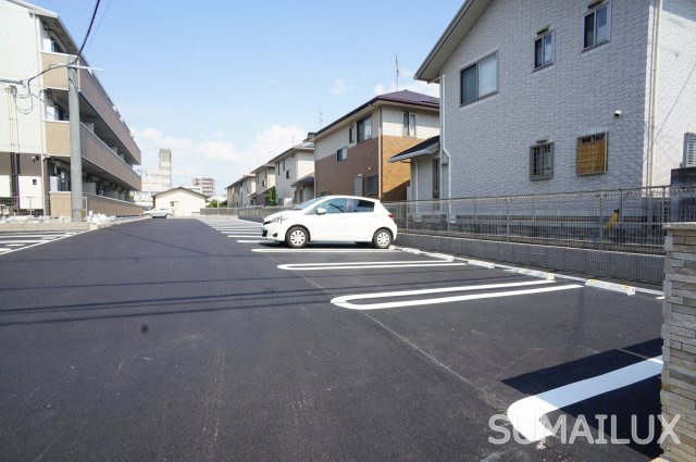 熊本市中央区八王寺町のアパートの駐車場