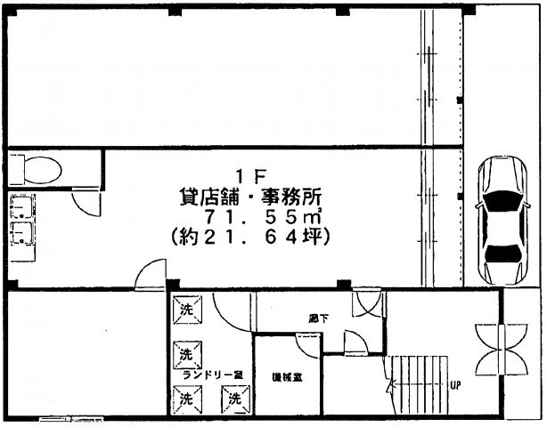 台東区寿３丁目の店舗事務所の間取り