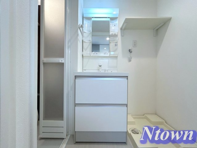 【洗面所】 | ハーモニーテラス二ツ橋 | 使いやすい洗面所です
