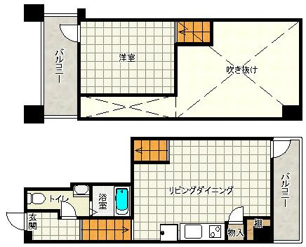 【間取り】 | ベルニーニ南森町