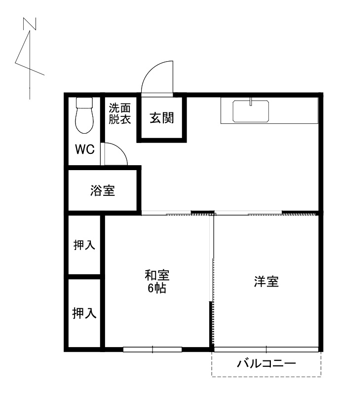 錦プラザの間取り